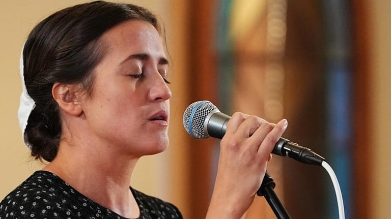 Rose Stoltzfus performs at Ragamuffin Hall in McCoysville, Pa., Saturday,...