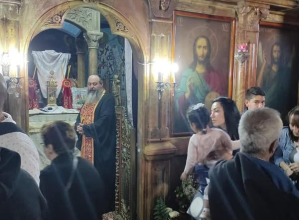 Pilgrims at Monastery of St George