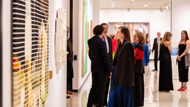 Visitors at the Memorial Art Gallery at University of Rochester.