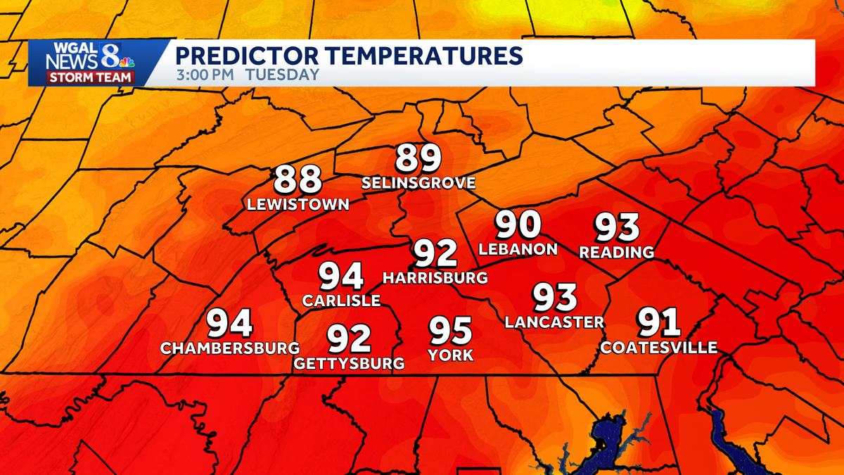 South-central Pa. to hit first 90-degree days of the year