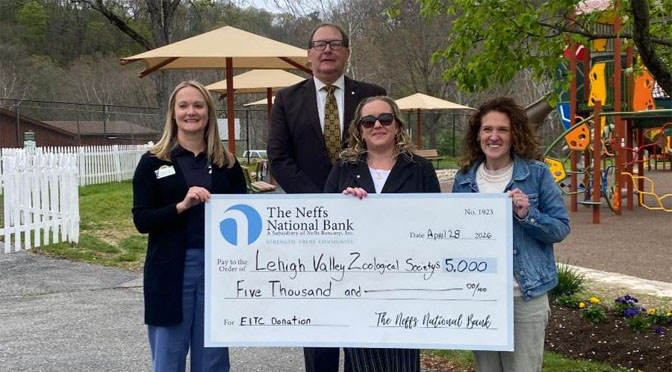 The Neffs National Bank is proud to present $100,000 in donations to eight local educational foundations