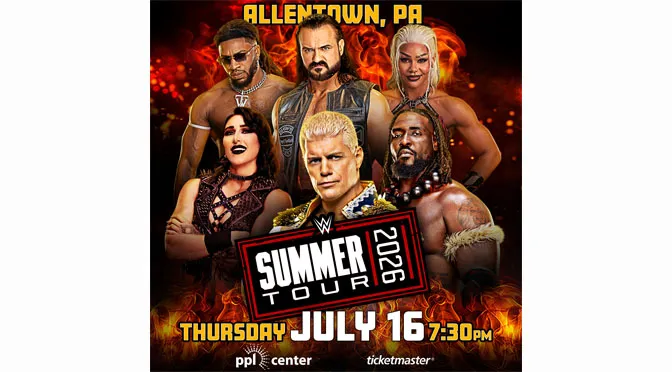 JUST ANNOUNCED…WWE Retuning to Allentown This July