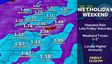 Pittsburgh: Wet Memorial Day Weekend ahead
