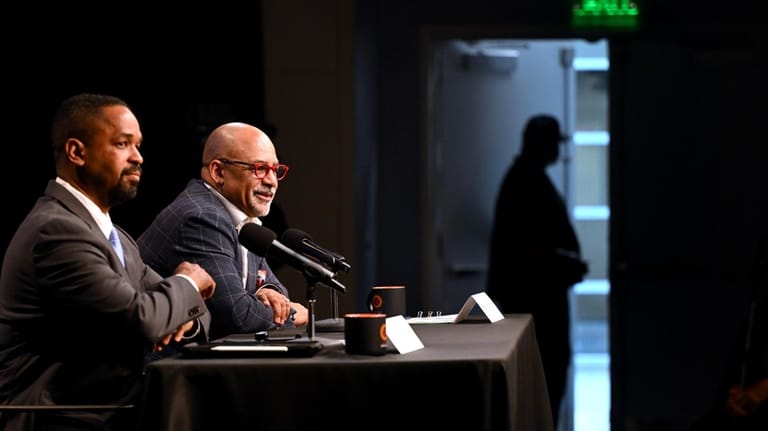 State Sen. Sharif Street, left, and state Rep. Christopher Rabb,...