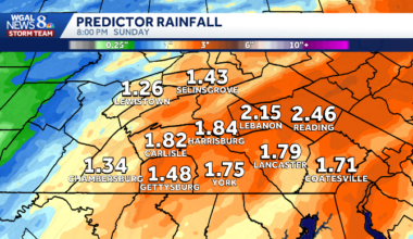 South-Central PA weather: Steady rain and the coolest temperatures of the holiday weekend