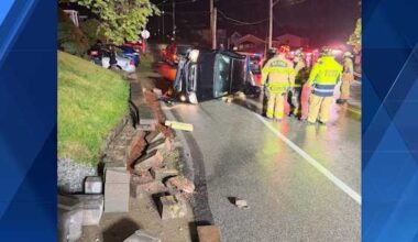 Person injured after rollover crash in Baldwin, Allegheny County