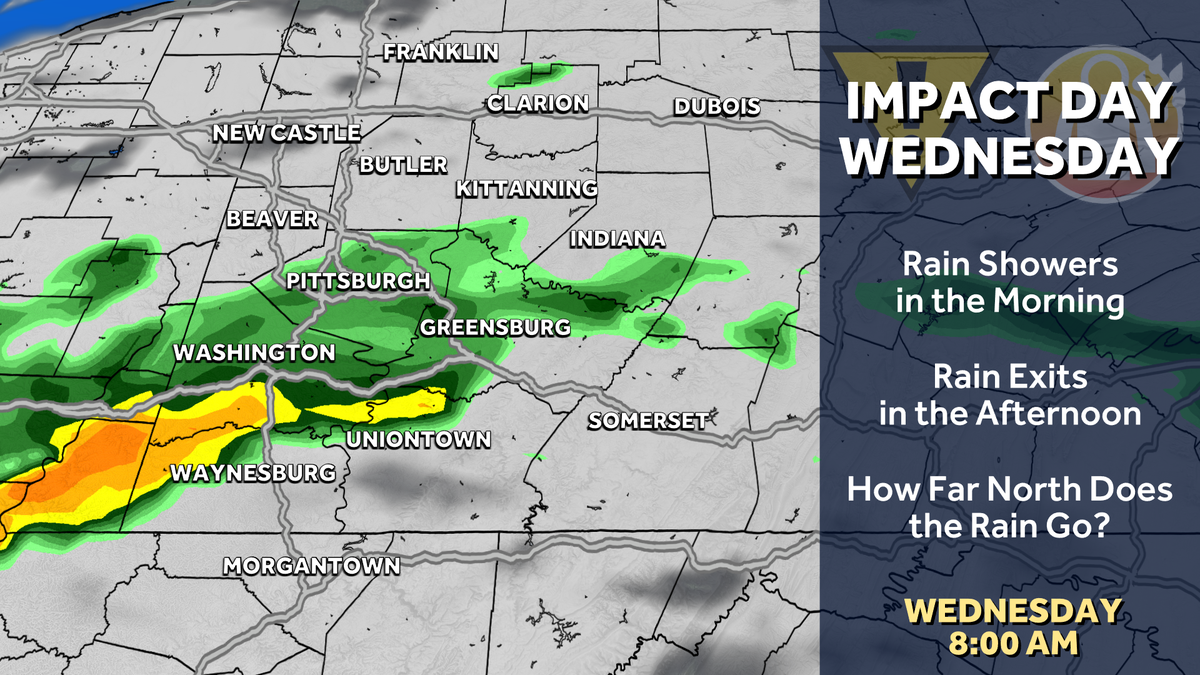 Western PA: Impact Day Wednesday for morning showers