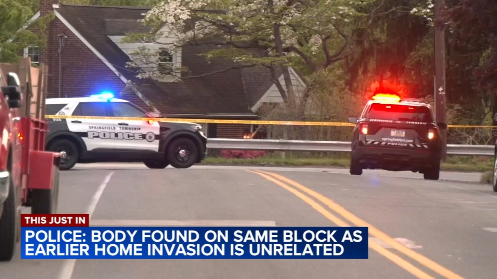 Body found inside parked car on same block as earlier home invasion in Springfield Township unrelated, police say