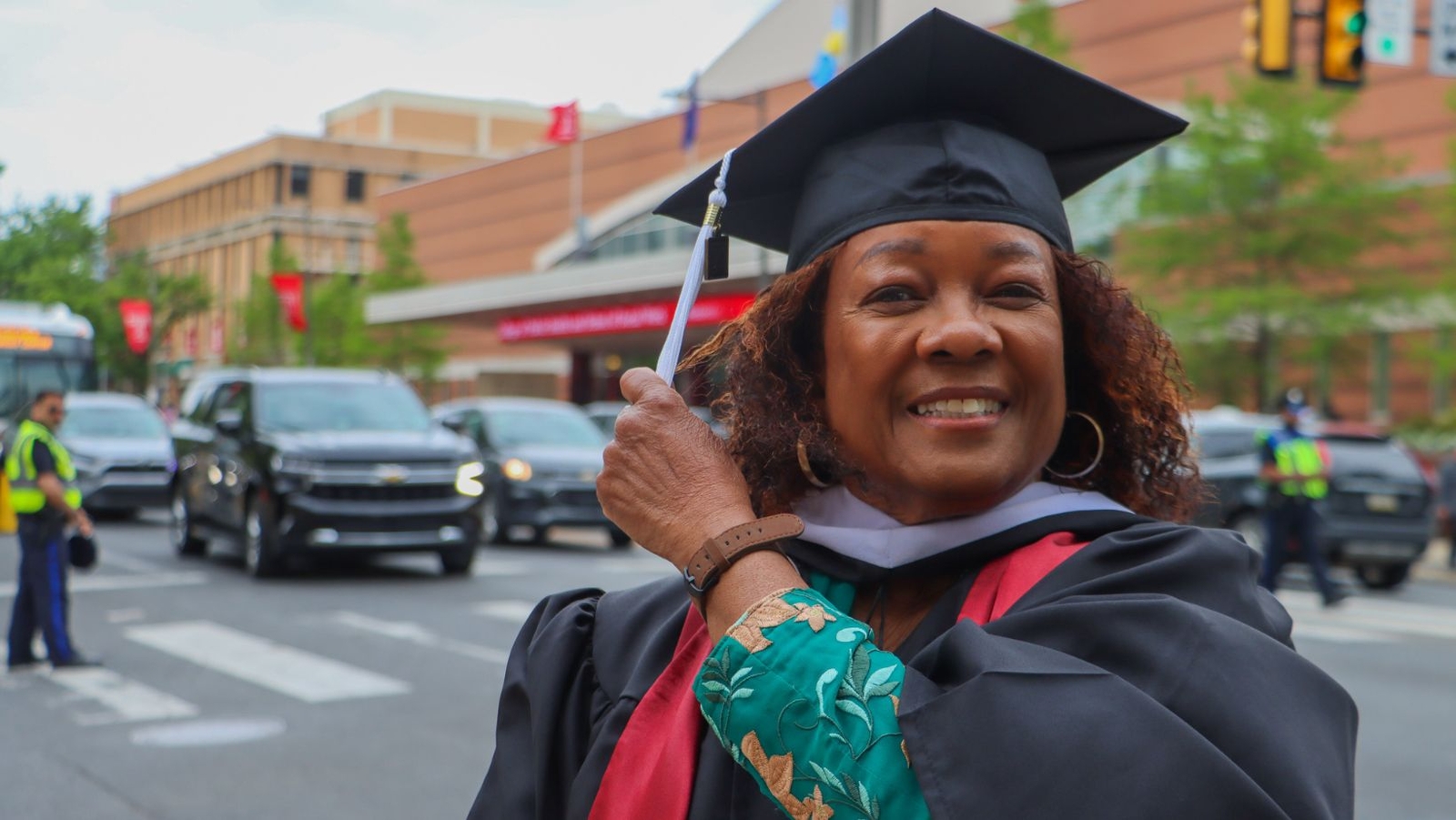 Temple University's oldest 2026 graduate turns her tassel at the 139th Commencement Ceremony