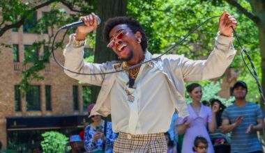 Rising music artist sings original songs in the streets of Philadelphia