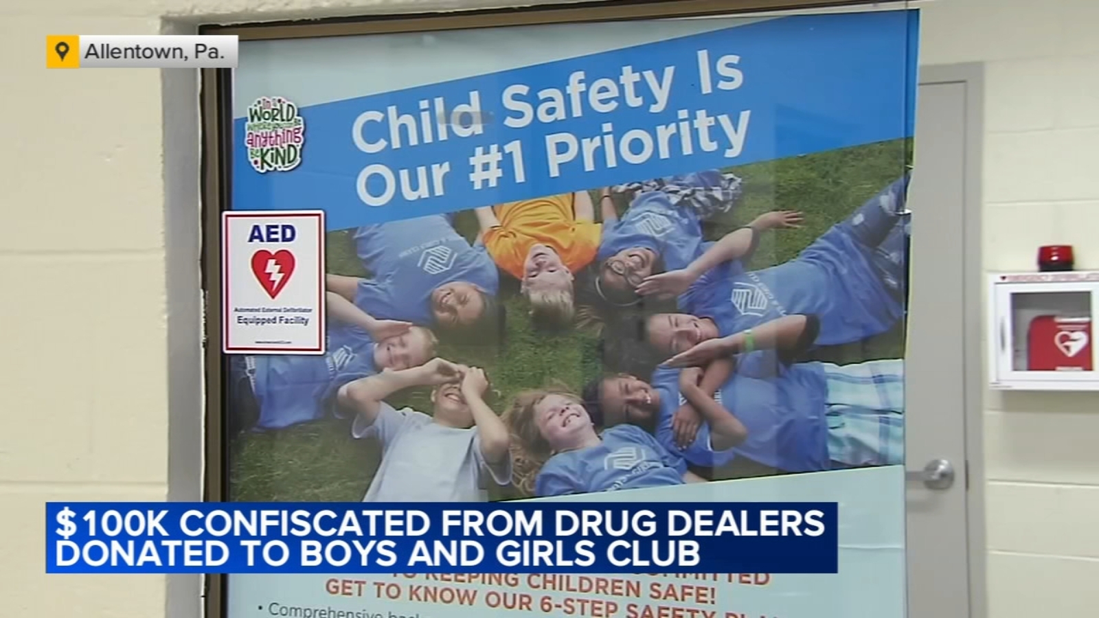 $100K seized from drug dealers donated to Boys & Girls Club of Allentown