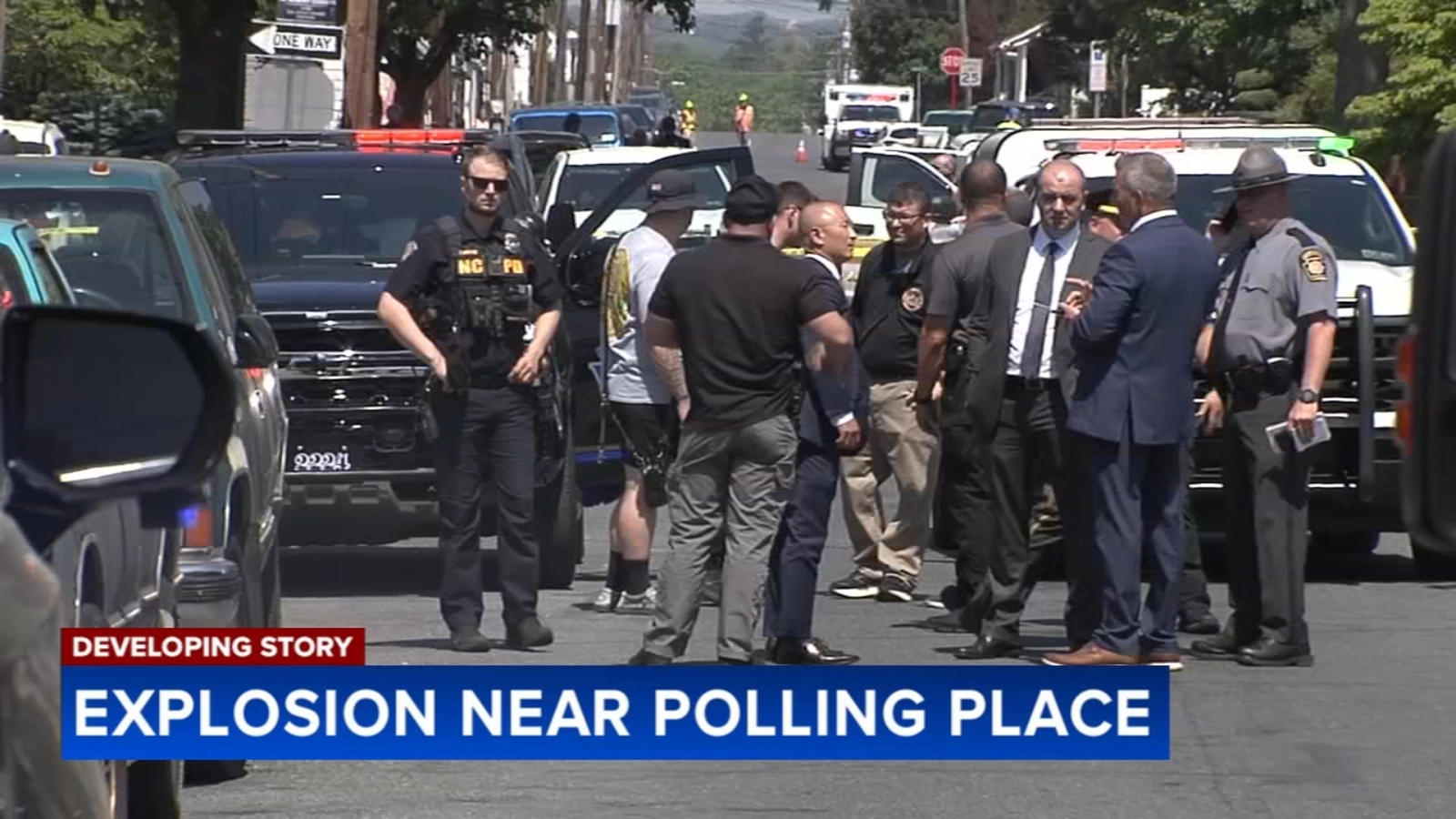 'Unknown explosive device' thrown from vehicle near Catasauqua, Pa. polling location, state police say