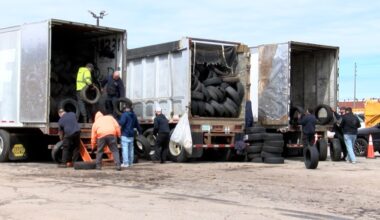 City of Erie hosts drive-through recycling event for tires, electronics