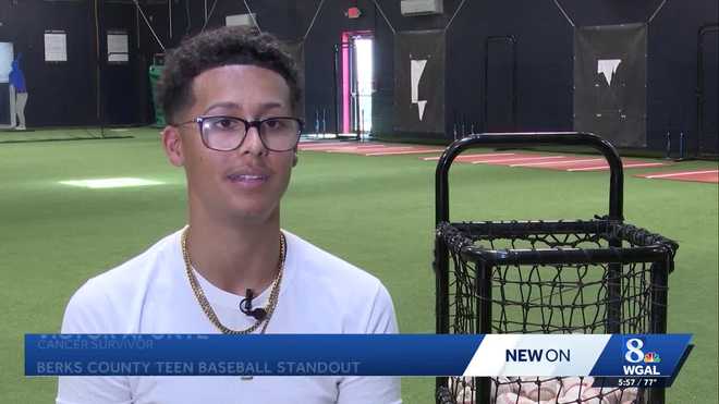victor aponte, a 16-year-old from pennsylvania, survived leukemia with the support of his local baseball community and now hopes to give back by pursuing a career in nursing.