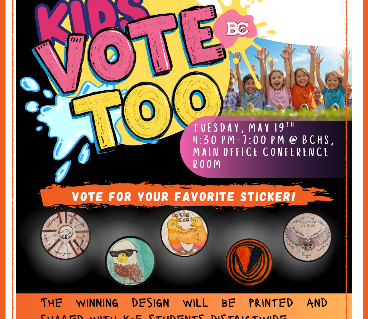 Kids Vote, Too on May 19