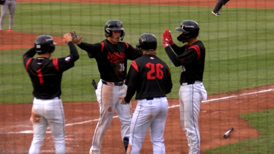 Peck homers in third straight game as SeaWolves top Baysox 5-1