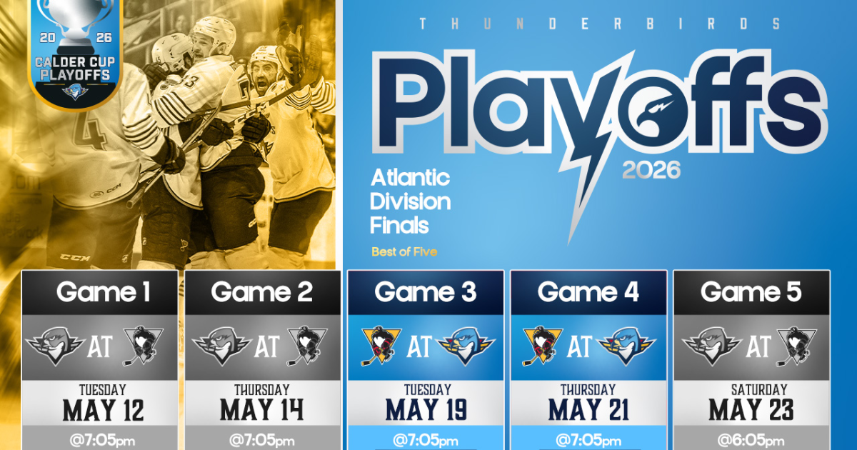 Springfield Thunderbirds | T-Birds To Face Penguins in Atlantic…