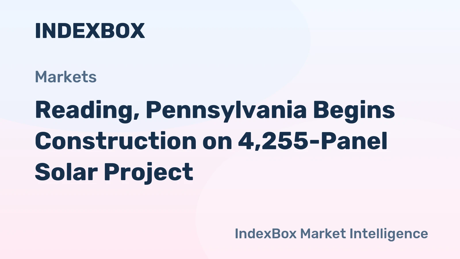 Reading Solar Project: 4,255 Panels to Offset City Facility Electricity Costs - News and Statistics