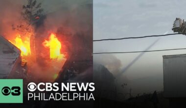 Fire mostly contained after damaging building in Kensington section of Philadelphia