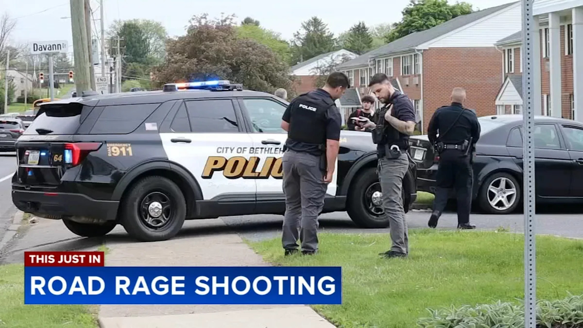 Man facing attempted murder charges following road rage shooting in Bethlehem, Pa.