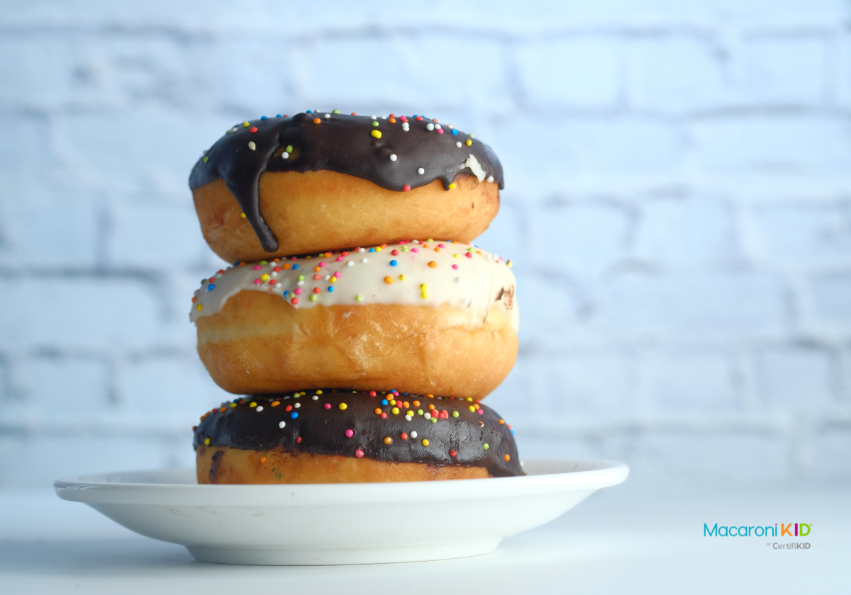 donuts on a plate