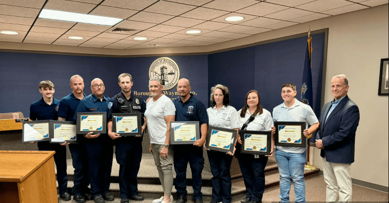Central Pennsylvania first responders honored for saving person’s life