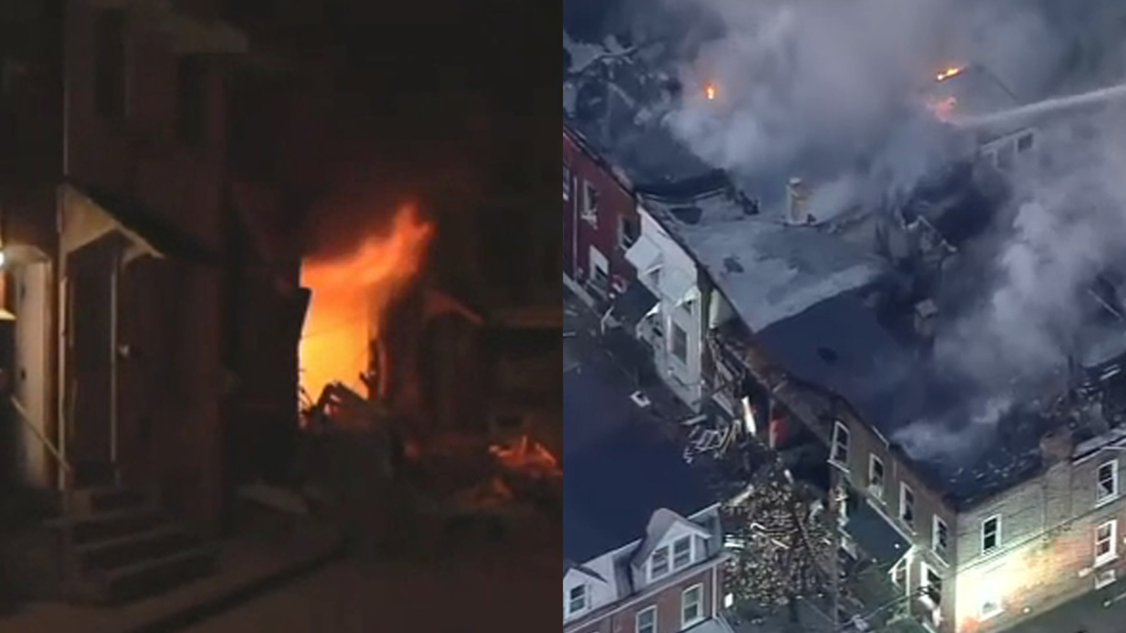 Fountain Street house explosion: Allentown, Pennsylvania explosion sends 10 homes up in flames