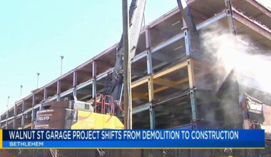 Walnut Street garage project in Bethlehem shifts from demolition to construction | Lehigh Valley Regional News