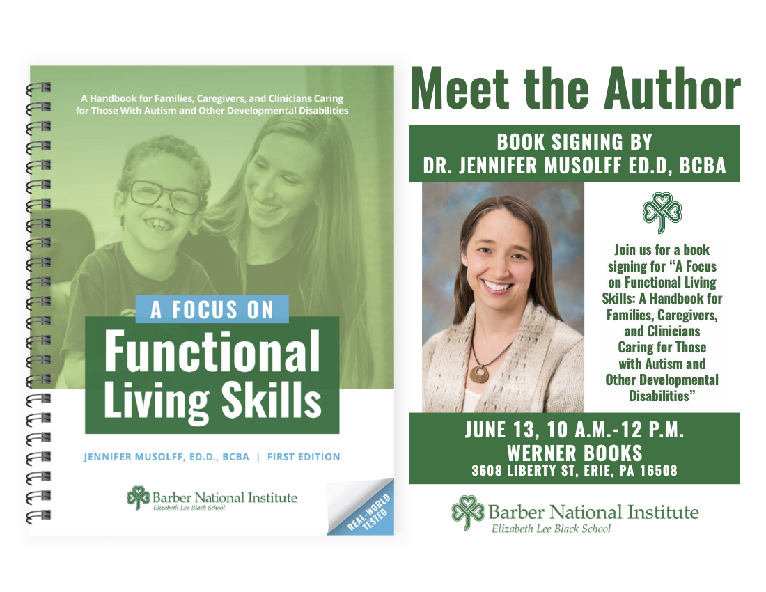 Book signing for A Focus on Functional Living Skills at Werner Books in Erie