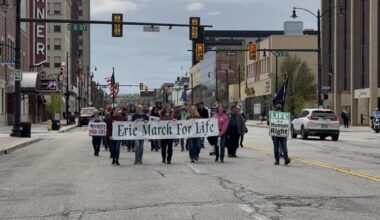Hundreds gather in Erie downtown for annual march for life | News