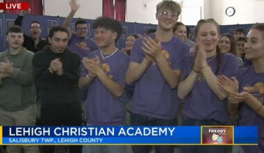 Lehigh Christian Academy students get loud, as they hold watch party for Freddy Awards nomination announcements | Freddy Awards