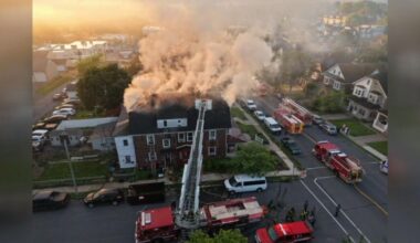Crews battle 3-alarm fire at Bethlehem home | Video