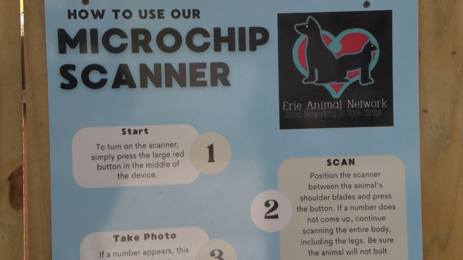Erie Animal Network installs public pet microchip scanner