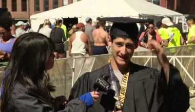 Pitt graduate finishes Pittsburgh Marathon in cap & gown
