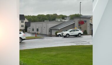 Sinkhole opens on Scranton road