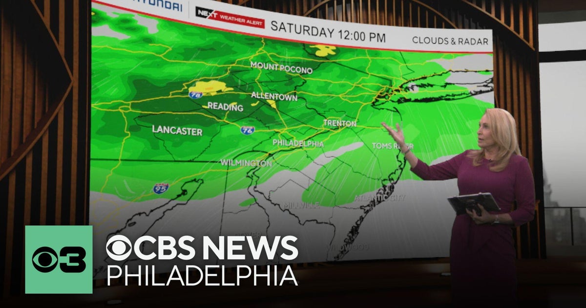 Tracking rainy weather for Saturday and into Mother's Day around the Philadelphia area