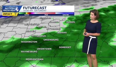 Morning rain, late-day storm chance for western PA
