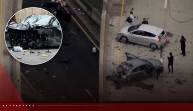 2 dead after car crashes off ramp, multiple vehicles involved