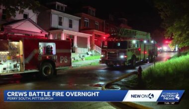 Building begins to collapse as crews battle fire in Perry South