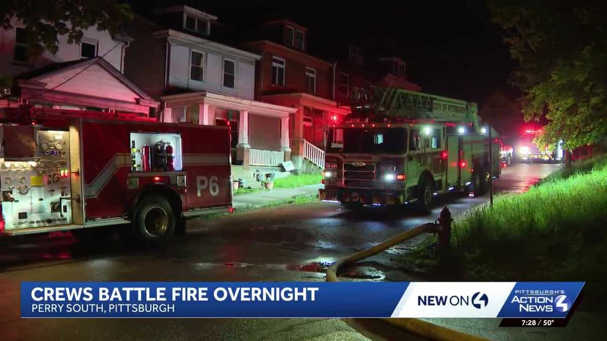 Building begins to collapse as crews battle fire in Perry South
