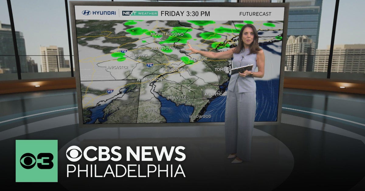 Tracking on-and-off rain chances around the Philadelphia area; Mother's Day looks warm and sunny