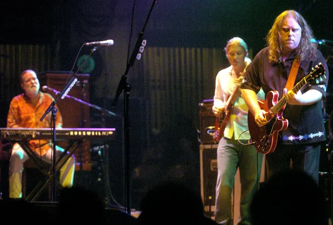Gregg Allman, Derek Trucks and Warren Haynes of the Allman Brothers Band perform at the Warner Theatre in Erie on July 19, 2005. You might also enjoy Photo gallery of big-name musicians, bands that have played Erie PA
