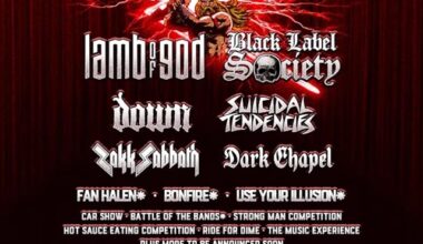 Zakk Wylde's Berzerkus Festival Hits Scranton and Jones Beach in August.Ghost Cult Magazine