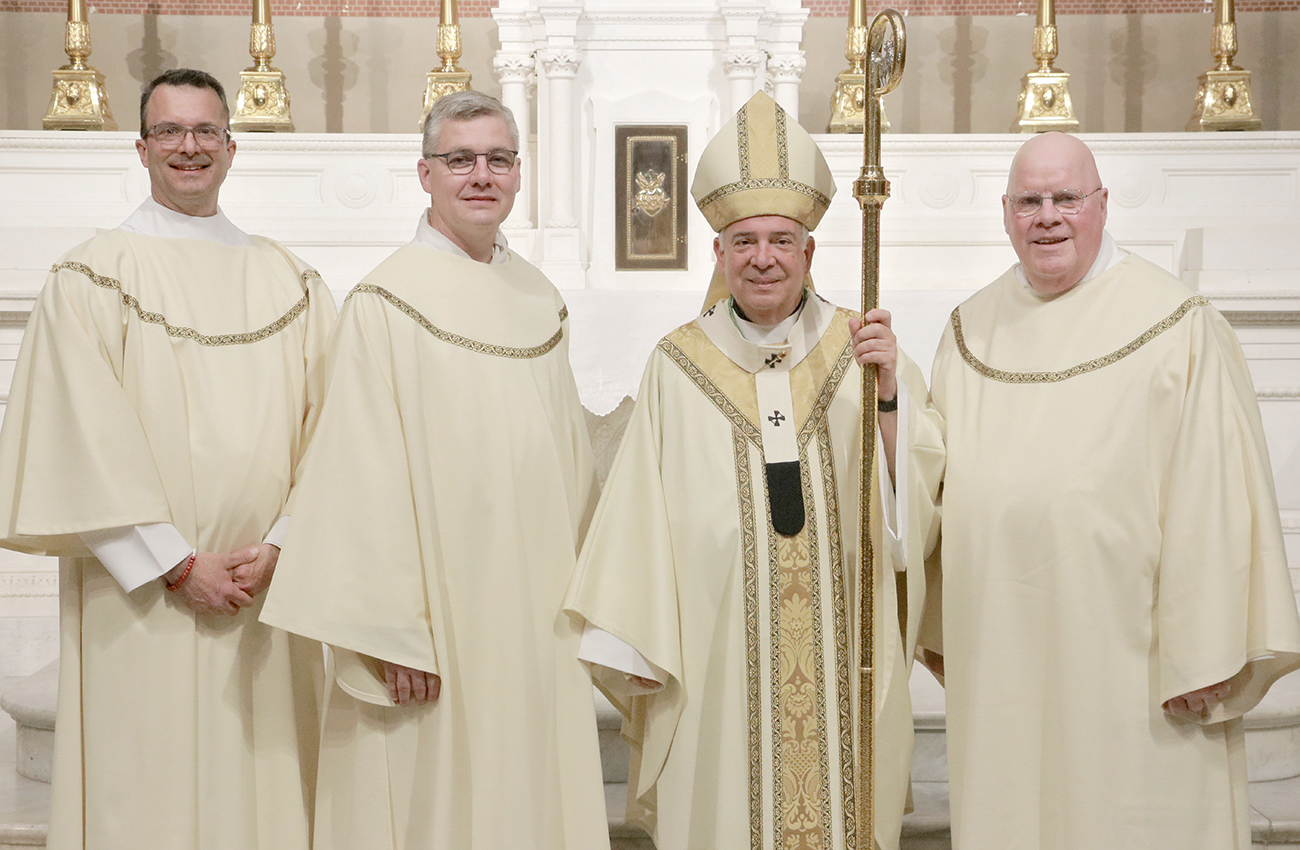 'Serve Others with Joy’: Archbishop Pérez Ordains Three Permanent Deacons