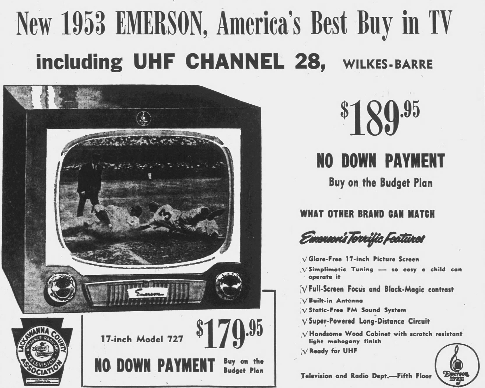 An advertisement in the Feb. 5, 1953 edition of The...