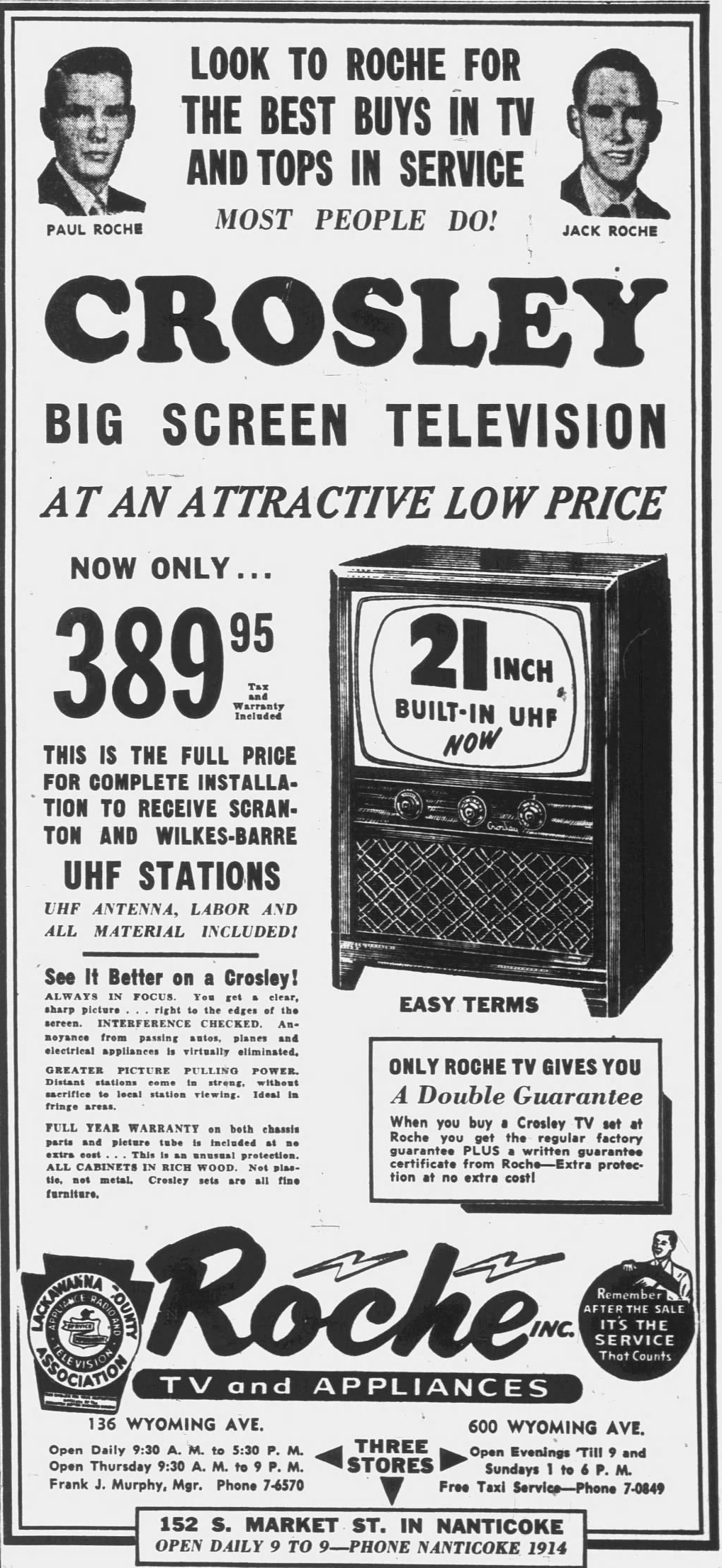 An advertisement in the Feb. 27, 1953 edition of The...