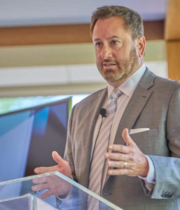 Chris Gheysens, CEO of Wawa, spoke at the event. (Courtesy of the Greater Philadelphia Growth Partnership)