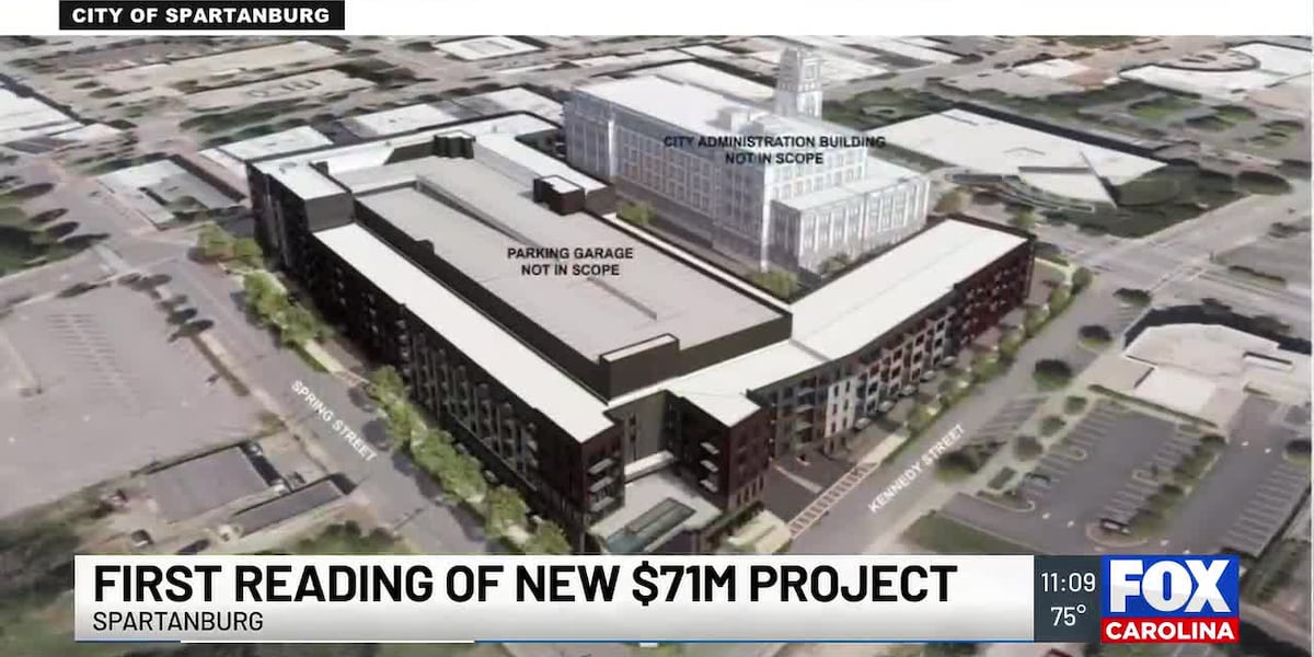 Spartanburg City Council advances $71M downtown development
