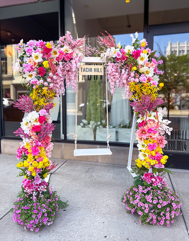 A floral display in Scranton tomorrow's Floral Competition.