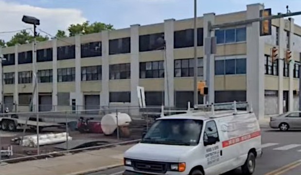 The former Buick building at 600 Garrett Road Upper Darby. (TOWNSHIP POWERPOINT SLIDE)